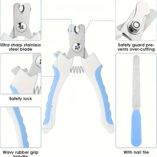 7 Pack Pet Grooming Set, Hair Removal Comb For Dog, Flea Comb, Dog Shampoo Brush, Pet Nail Clippers, Dog Toothbrush Set