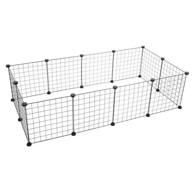 Pet Playpen, Small Animal Cage Indoor Portable Metal Wire Yard Fence for Small Animals, Rabbits Kennel Crate Fence Tent