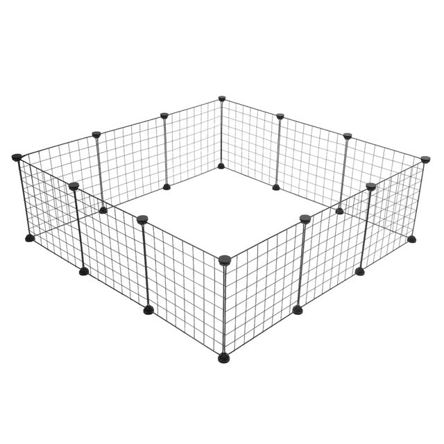 Pet Playpen, Small Animal Cage Indoor Portable Metal Wire Yard Fence for Small Animals, Rabbits Kennel Crate Fence Tent