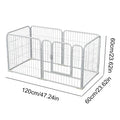 6 Panel Heavy Duty Portable Pet Playpen Dog Exercise Cat Fence Crate Cage Kennel with Door Puppy Rabbits Play Pen,Outdoor/Indoor
