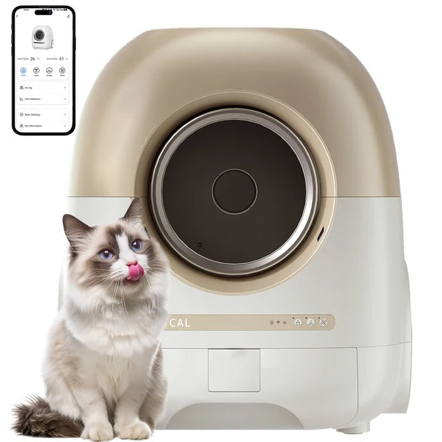 REDSASA Self Cleaning Smart Cat Litter Box Automatic Full Enclosed Cat Litter Box Pet Toilet Litter Tray With APP Remote Control