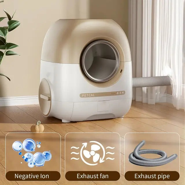 REDSASA Self Cleaning Smart Cat Litter Box Automatic Full Enclosed Cat Litter Box Pet Toilet Litter Tray With APP Remote Control