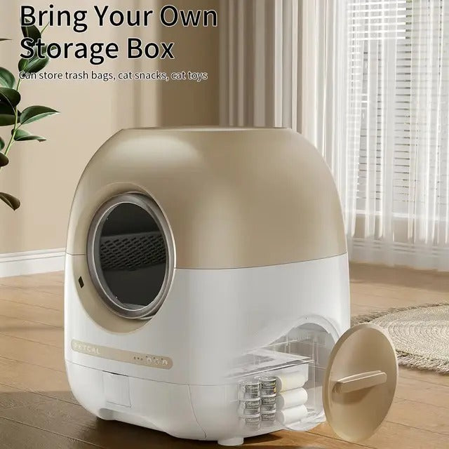 REDSASA Self Cleaning Smart Cat Litter Box Automatic Full Enclosed Cat Litter Box Pet Toilet Litter Tray With APP Remote Control