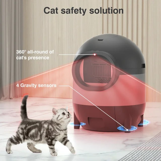 Self-Cleaning Automatic Cat Litter Box Smart Cat Toilet Odor-Free Self-Defendable Cat Sandbox Cat Product