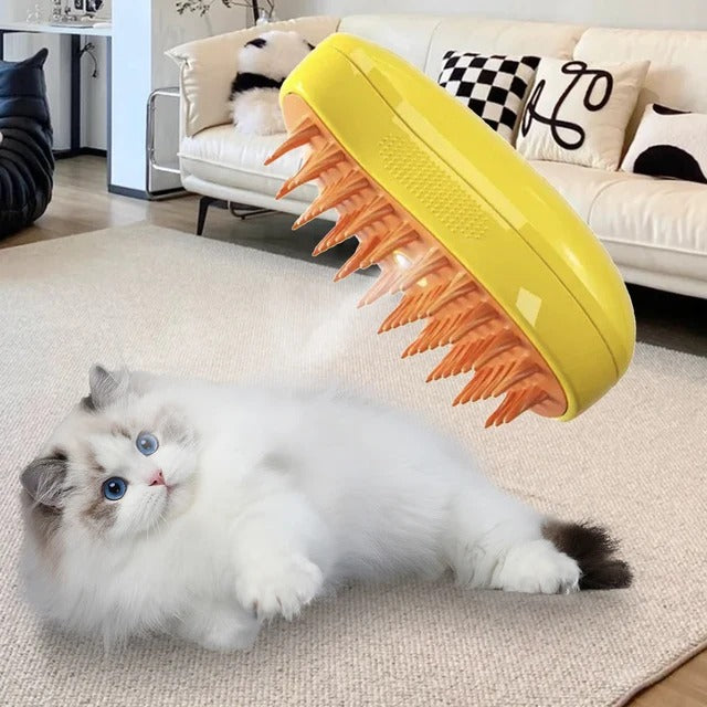 Pet Grooming Brush Electric Spray Water Spray Kitten Pet Comb Soft Silicone Depilation Cats Bath Hair Brush Grooming Supplies