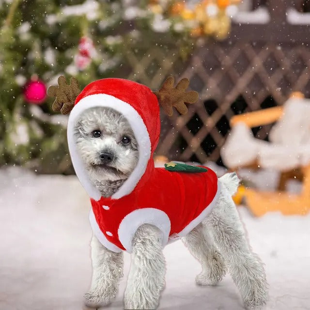 Christmas Pet Clothes Winter Warm Dog Christmas Costumes Pet Dog Cold Weather Coats for Small Dogs Puppy