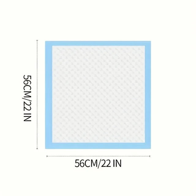 100Pcs Super Absorbent Disposable Pet Urine Pads for Large Breeds Potty Training, Travel - Ideal for Dogs, Puppies, Cats